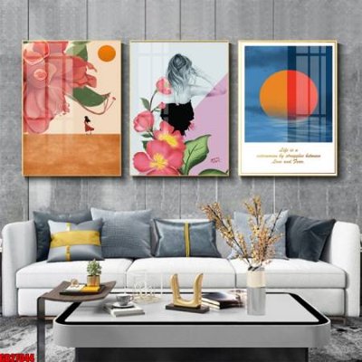 Download file File gốc in bộ 3 tranh treo tường hiện đại GB27044 (gốc) cho xưởng in