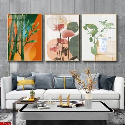 Ảnh gốc file in lụa File gốc in bộ 3 tranh treo tường hiện đại GB27071 chi tiết