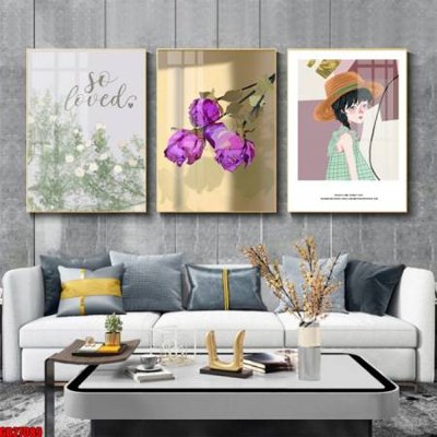 File tranh quảng cáo File gốc in bộ 3 tranh treo tường hiện đại GB27089 (download file gốc)