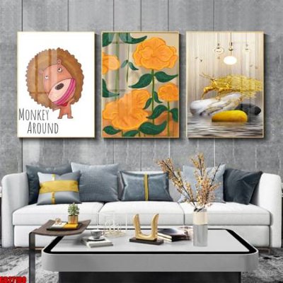 Download file File gốc in bộ 3 tranh treo tường hiện đại GB27100 (gốc) cho xưởng in