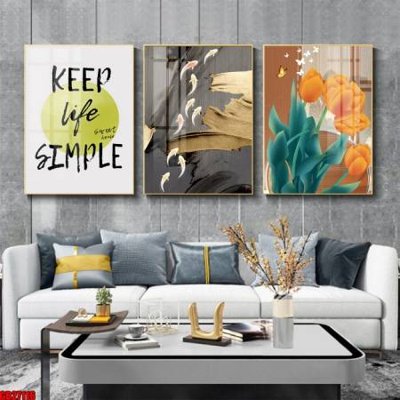 File gốc File gốc in bộ 3 tranh treo tường hiện đại GB27116 (in lụa) tranh mã đáo