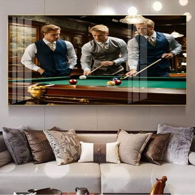 File ảnh File tranh décor treo quán bida bi a BILLARD GX118 (gốc) in backdrop sự kiện