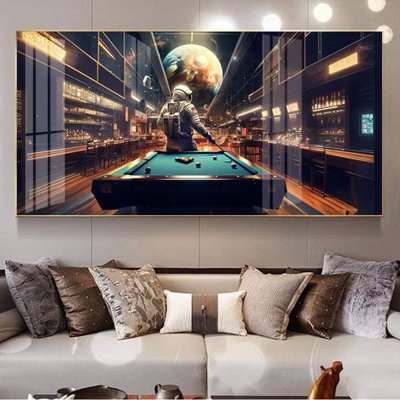 File gốc in ấn File tranh décor treo quán bida bi a BILLARD GX173 chất lượng vượt trội