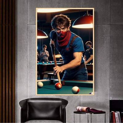 File ảnh File tranh décor treo quán bida bi a BILLARD GX176 (gốc) in poster