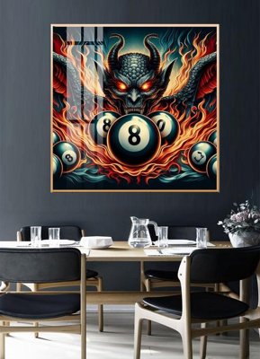 Download file gốc File tranh décor treo quán bida bi a BILLARD GX228 (in mica) trang trí