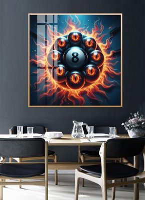 File gốc File tranh décor treo quán bida bi a BILLARD GX257 (in mica) trang trí