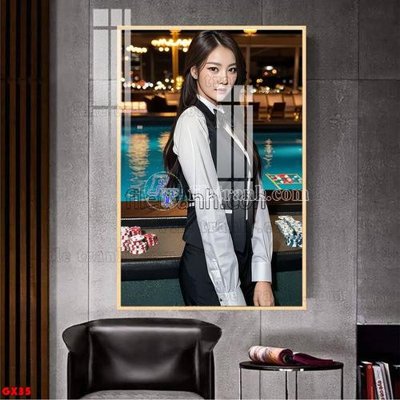 Hình ảnh file gốc File tranh gái xinh đánh bida bi-a BILLARD GX35 (chất lượng cao)
