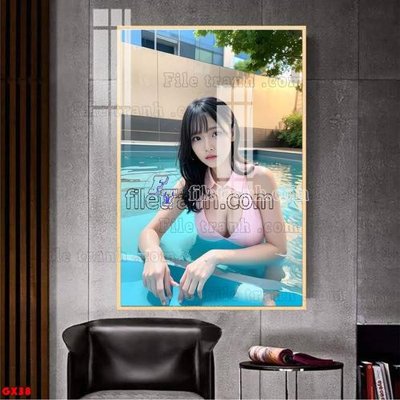 File in trần File tranh gái xinh đánh bida bi-a BILLARD GX38 (bản gốc) trời sao