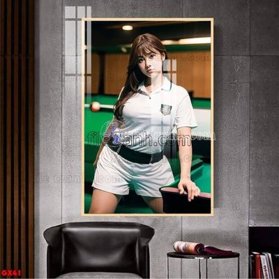 Tải về file gốc File tranh gái xinh đánh bida bi-a BILLARD GX41 (chuẩn in ấn)