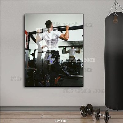 File in ấn File tranh treo phòng gym GYM100 (bản gốc) cao cấp