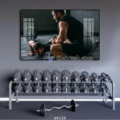 File in mica File tranh treo phòng gym GYM110 (ảnh gốc) đẹp