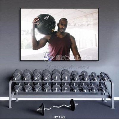 File gốc in tráng gương File tranh treo phòng gym GYM142 chi tiết