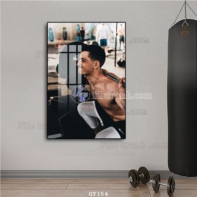 File gốc File tranh treo phòng gym GYM154 (in lụa) cao cấp