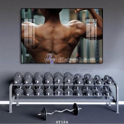 File in ấn File tranh treo phòng gym GYM184 (bản gốc) cao cấp