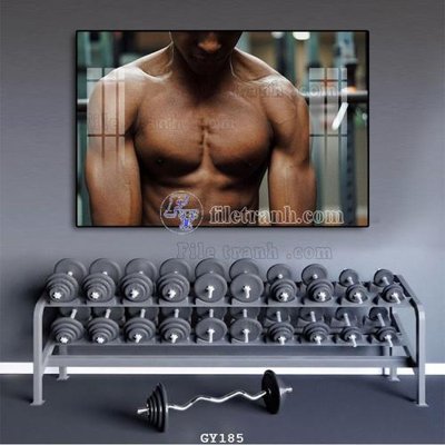 File gốc File tranh treo phòng gym GYM185 (ảnh chi tiết) để in trần