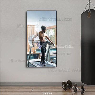 File gốc File tranh treo phòng gym GYM196 (trang trí) cho phòng khách