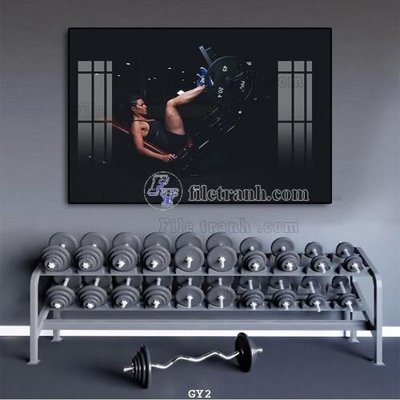File gốc File tranh treo phòng gym GYM2 (PNG) không nền chất lượng