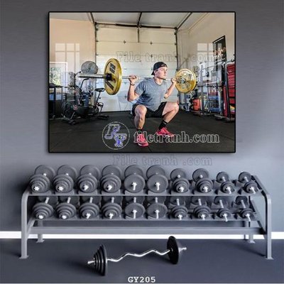 File gốc File tranh treo phòng gym GYM205 (chủ đề hiện đại) trang trí