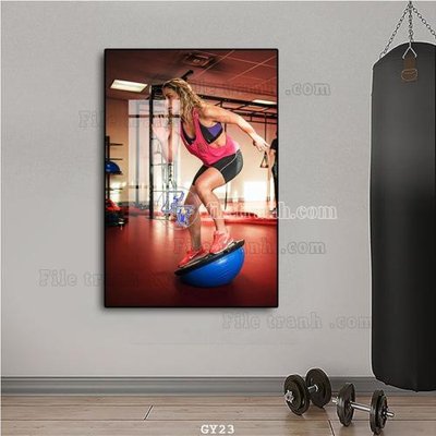 File gốc File tranh treo phòng gym GYM23 (cho in ấn) từ kho Filetranh