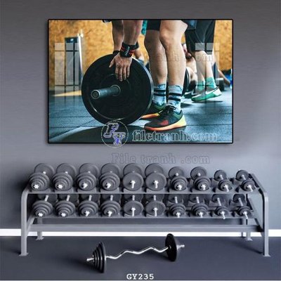 Download file gốc File tranh treo phòng gym GYM235 (in mica) trang trí