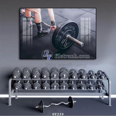 Tải file File tranh treo phòng gym GYM239 (gốc) làm file in ấn