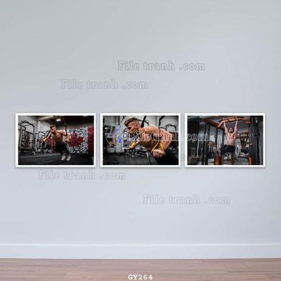File PSD File tranh treo phòng gym GYM264 (gốc) tách lớp chi tiết