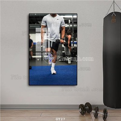 File gốc File tranh treo phòng gym GYM27 (ảnh chi tiết) để in lụa