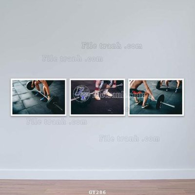 File gốc File tranh treo phòng gym GYM286 (cho in ấn) độc quyền