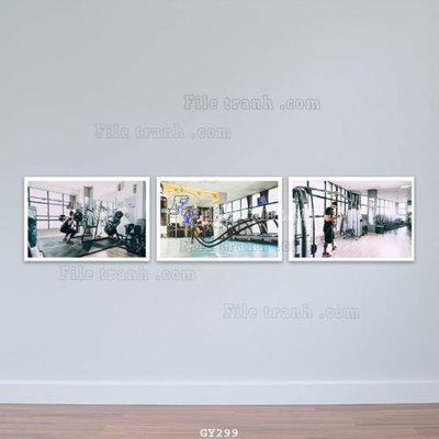 File gốc File tranh treo phòng gym GYM299 (in 3D) nghệ thuật