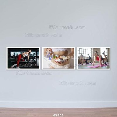 File gốc File tranh treo phòng gym GYM303 (PSD/TIFF) độ phân giải cao