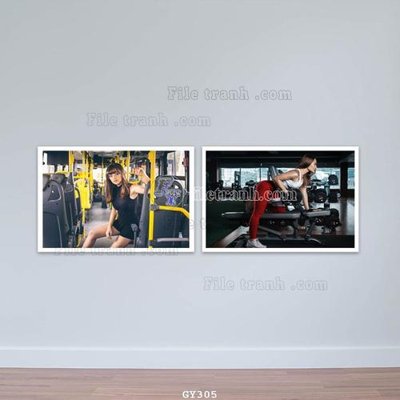 File tranh File tranh treo phòng gym GYM305 (ảnh gốc) độ nét vượt trội