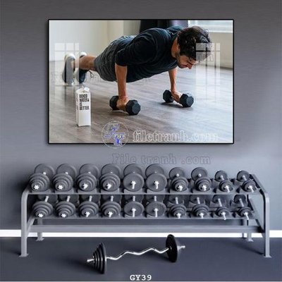 File gốc File tranh treo phòng gym GYM39 (chuẩn CMYK) cho nhà in