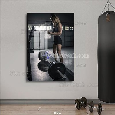 File gốc in ấn File tranh treo phòng gym GYM4 (sẵn sàng tải về)