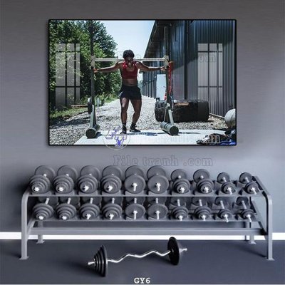 File tranh File tranh treo phòng gym GYM6 (ảnh gốc) in trần xuyên sáng