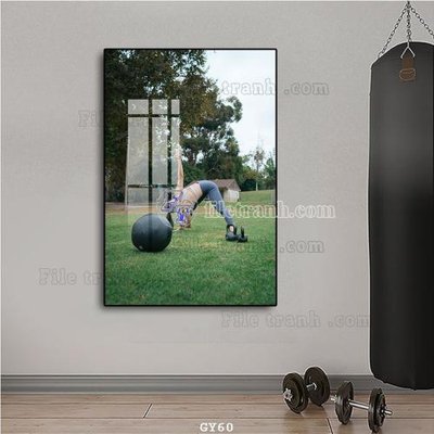File gốc File tranh treo phòng gym GYM60 (AI/EPS) cho in ấn