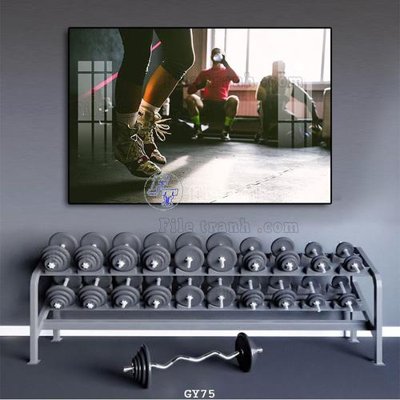 File tranh gốc File tranh treo phòng gym GYM75 (bản đẹp) độc quyền