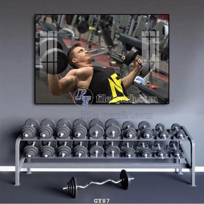 Tải file tranh gốc File tranh treo phòng gym GYM87 chất lượng cao