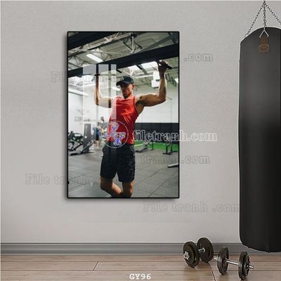 File tranh gốc File tranh treo phòng gym GYM96 chủ đề hiện đại