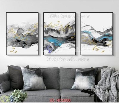 File tranh File tranh hiện đại HD1000 (gốc) chủ đề thành phố