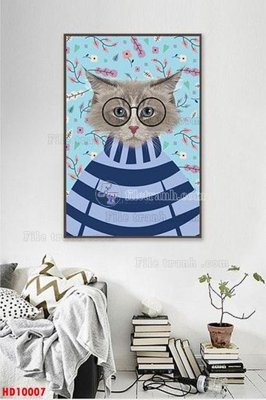 Tải file File tranh bộ hiện đại HD10007 (gốc) chủ đề phong thủy