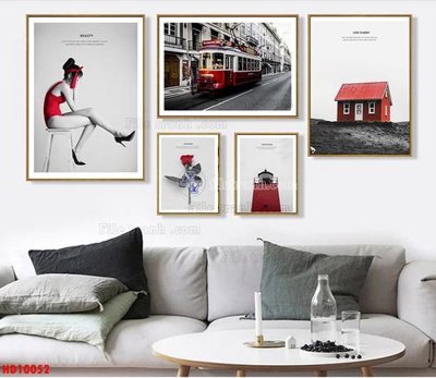 File gốc File tranh bộ hiện đại HD10052 (ảnh chi tiết) để in lụa