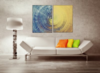 File gốc File tranh hiện đại HD1005 (in tráng gương) ốp tường