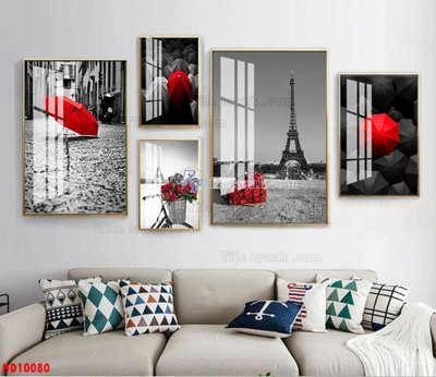 File gốc File tranh bộ hiện đại HD10080 (thiết kế) cho in ấn