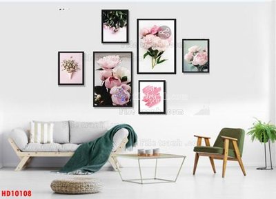 File gốc File tranh bộ hiện đại HD10108 (in tráng gương) hiện đại