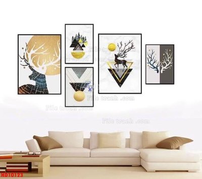 File in trần File tranh bộ hiện đại HD10123 (bản gốc) mây trời