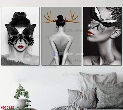 File in trần File tranh bộ hiện đại HD10147 (bản gốc 3D) sống động