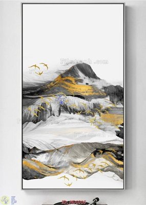 File in trần File tranh hiện đại HD1016 (file gốc) xuyên sáng