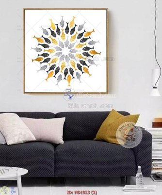 Tải file File tranh hiện đại HD1023 (gốc) in tranh tráng gương