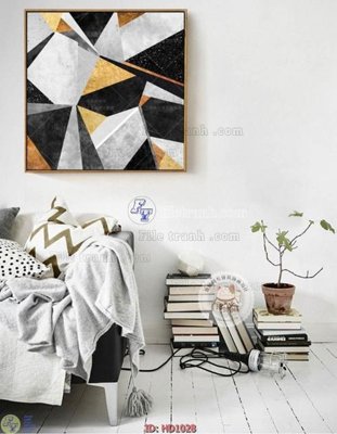 Ảnh gốc File tranh hiện đại HD1028 (độ nét cao) in mica