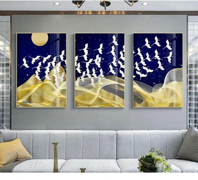 File in trần File tranh hiện đại pha lê gương HD10325 (bản gốc) trời sao